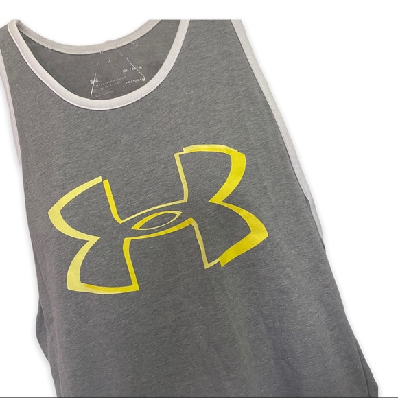 NEW Grey Under Armour Tank Top Muscle / Workout Shirt Women’s Size Medium - Picture 7 of 9